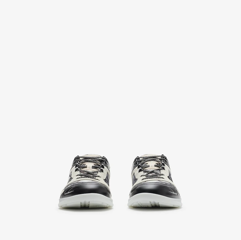 Check Matrix Sport Sneakers in White - Men | Burberry® Official