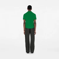 Cotton Polo Shirt in Leaf green - Men | Burberry® Official