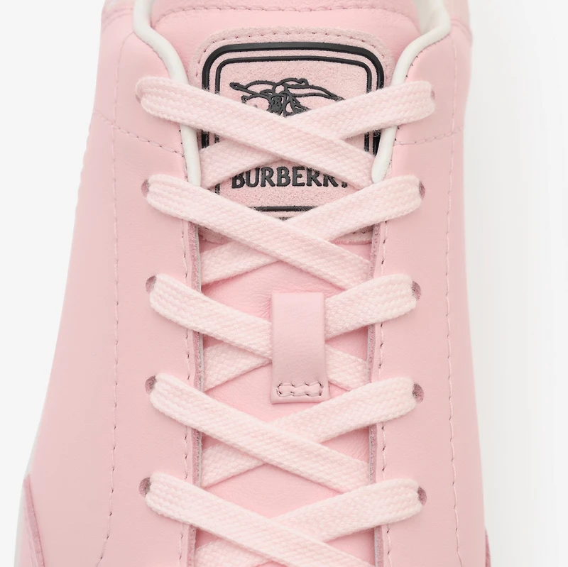 Leather Set Sneakers​ in Baby pink/mallow pink - Women | Burberry® Official