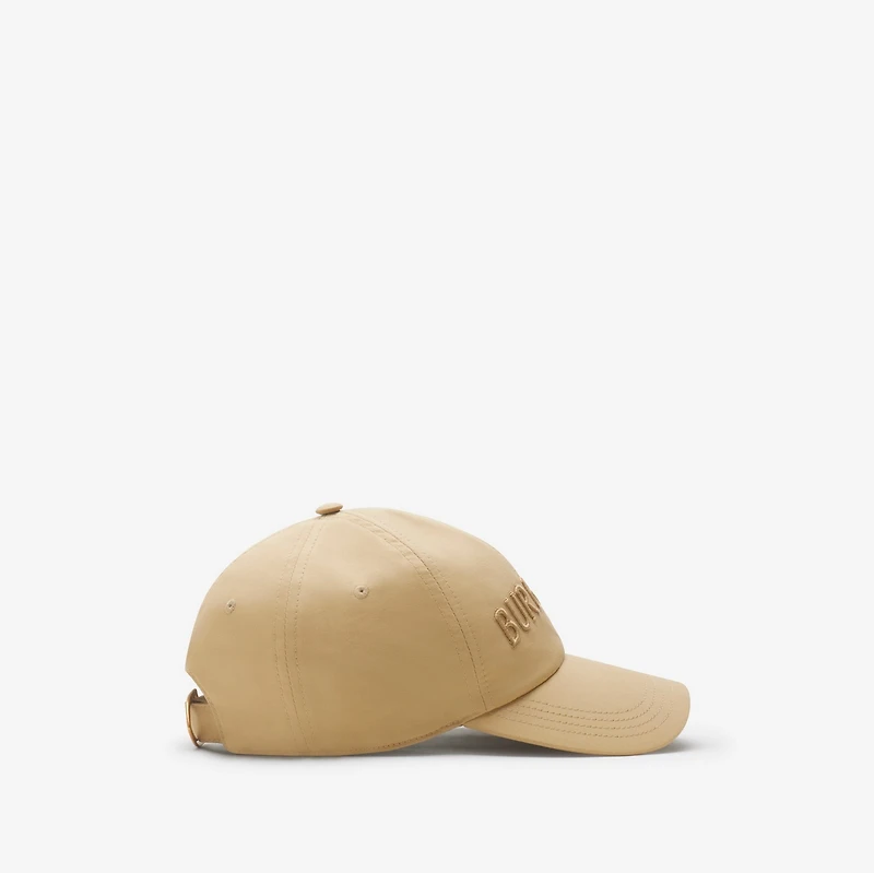 Logo Gabardine Baseball Cap in Flax - Men | Burberry® Official