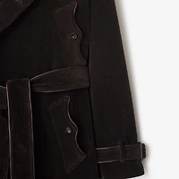 Long Corduroy Trench Coat in Clove brown - Men | Burberry® Official