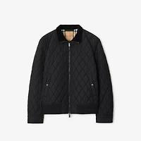 Quilted Nylon Jacket in Black - Men | Burberry® Official