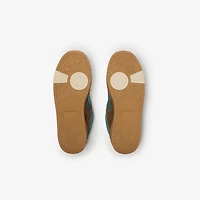 Suede and Mesh Arc Sneakers​ in Hazel brown - Men | Burberry® Official