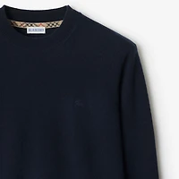 Cashmere Blend Sweater in Navy - Men | Burberry® Official