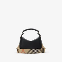 Small B Clip Messenger Bag in Black - Women, Leather | Burberry® Official