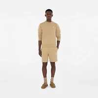 Knight Stamp Cotton Shorts in Flax beige - Men | Burberry® Official