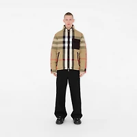 Reversible Check Puffer Jacket in Archive beige/black - Men | Burberry® Official