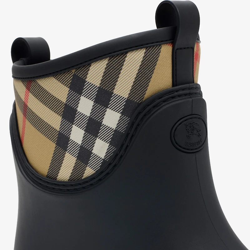 Rubber Marsh Stamp Low Boots​ in Black - Men | Burberry® Official