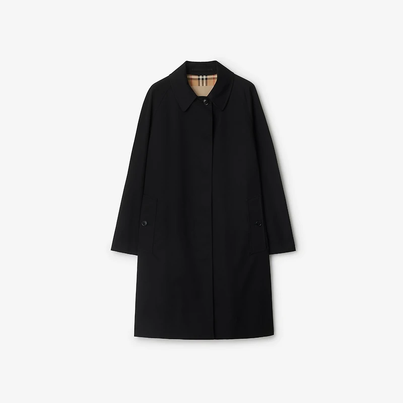 Mid-length Camden Heritage Car Coat in Black - Women | Burberry® Official