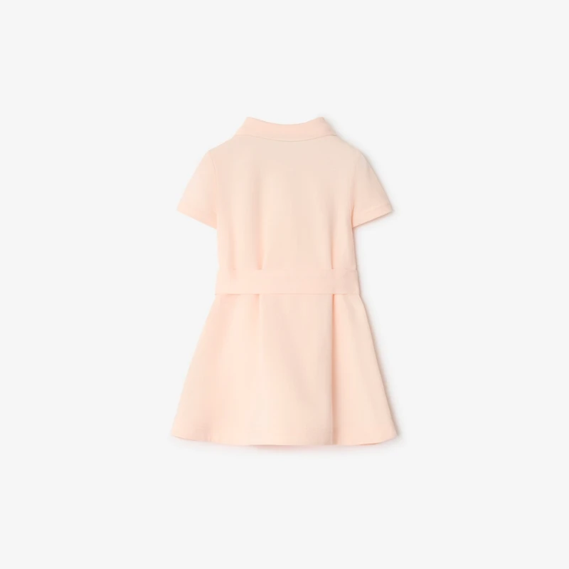 Cotton Polo Shirt Dress in Shell | Burberry® Official