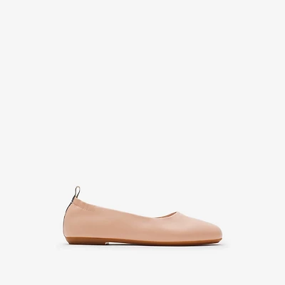 Leather Ballerinas in Plush - Children | Burberry® Official