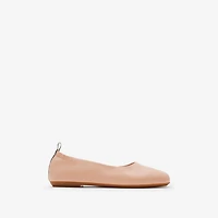 Leather Ballerinas in Plush - Children | Burberry® Official