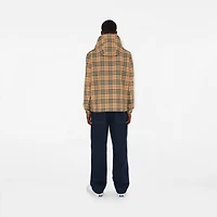 Reversible Check Hooded Jacket in Archive beige - Men | Burberry® Official