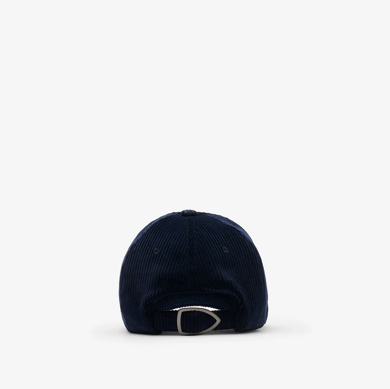 Knight Stamp Corduroy Baseball Cap in Navy - Men | Burberry® Official