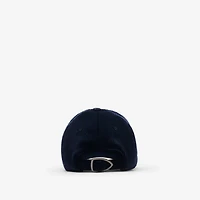 Knight Stamp Corduroy Baseball Cap in Navy - Men | Burberry® Official