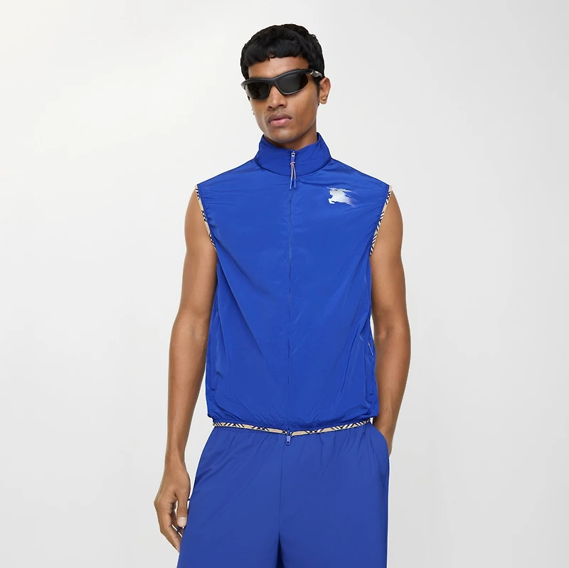 Nylon Gilet in Knight blue - Men | Burberry® Official