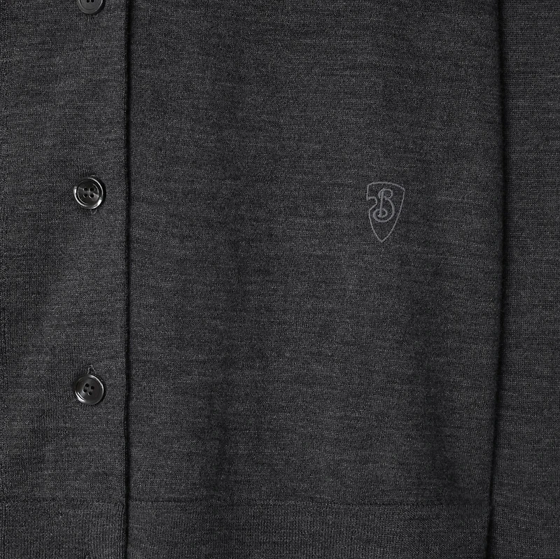 Wool Cardigan in Mid grey - Women | Burberry® Official