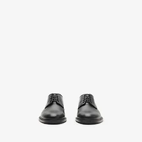 Leather Manor Derby Shoes in Black - Men | Burberry® Official