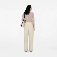 Regular Fit Striped Cotton Canvas Shirt in Bouquet - Women | Burberry® Official