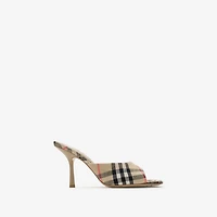 Check Mews High Sandals​ in Sand beige - Women | Burberry® Official