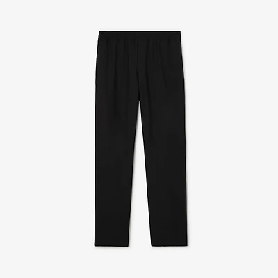 Wool Track Pants in Black - Men | Burberry® Official