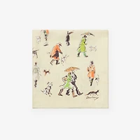 Paws on Parade Silk Scarf in Kite | Burberry® Official