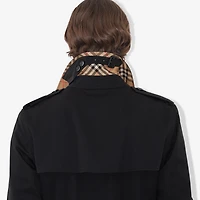 Long Kensington Heritage Trench Coat in Black - Men, Cotton Gabardine | Burberry® Official