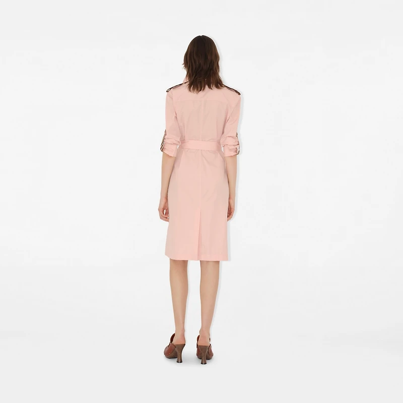 Cotton Poplin Shirt Dress in Flora - Women | Burberry® Official