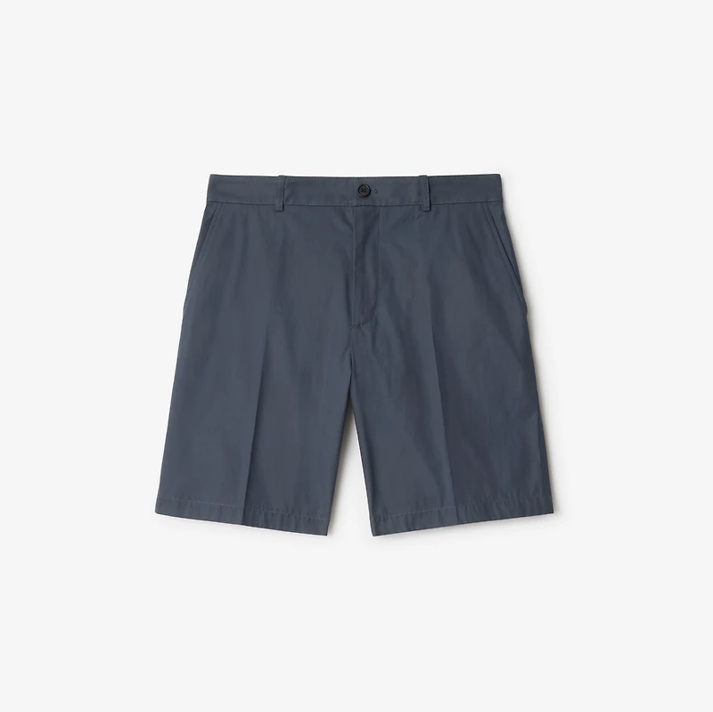 Cotton Chino Shorts in Magnet - Men | Burberry® Official