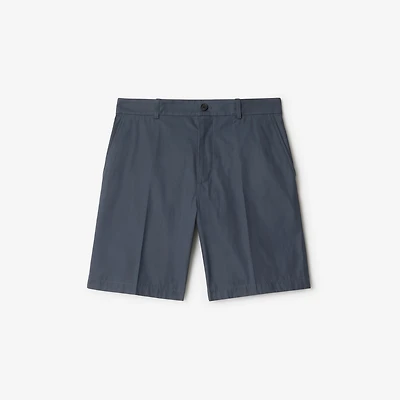 Cotton Chino Shorts in Magnet - Men | Burberry® Official