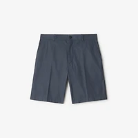 Cotton Chino Shorts in Magnet - Men | Burberry® Official