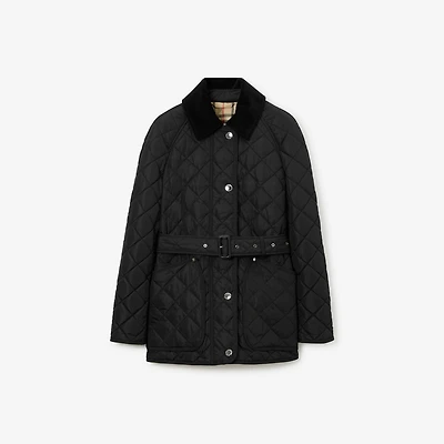 Quilted Nylon Jacket in Black - Women | Burberry® Official