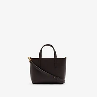 Mini Reversible Bloomsbury Tote​ in Peat brown/sand beige - Women | Burberry® Official