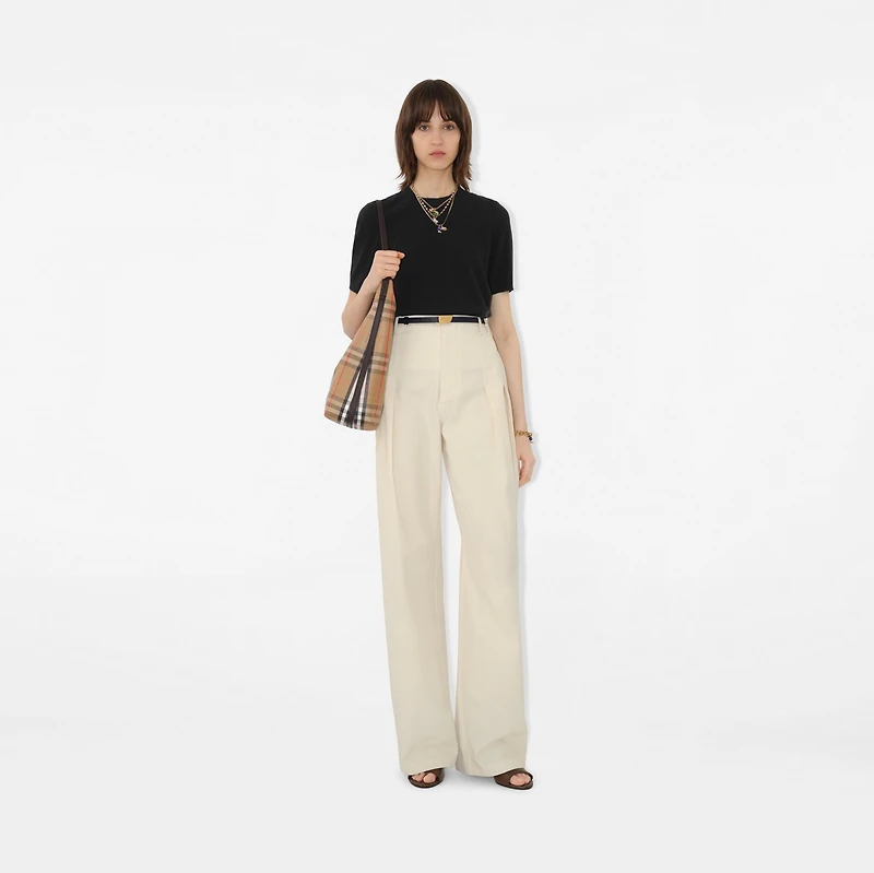 Cashmere Blend Top in Black - Women | Burberry® Official