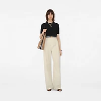 Cashmere Blend Top in Black - Women | Burberry® Official