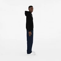 Logo Cotton Hoodie in Black - Men | Burberry® Official