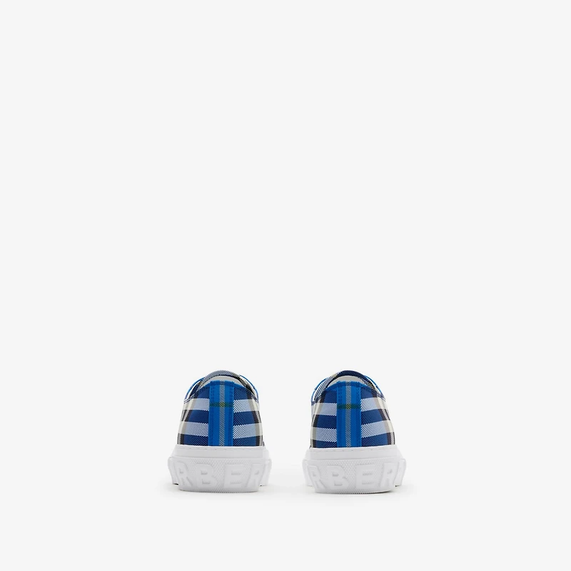 Check Sneakers in Hyacinth - Men, Nylon, Technical | Burberry® Official