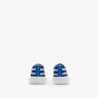 Check Sneakers in Hyacinth - Men, Nylon, Technical | Burberry® Official