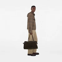 B Clip Holdall in Weald - Men, Leather | Burberry® Official