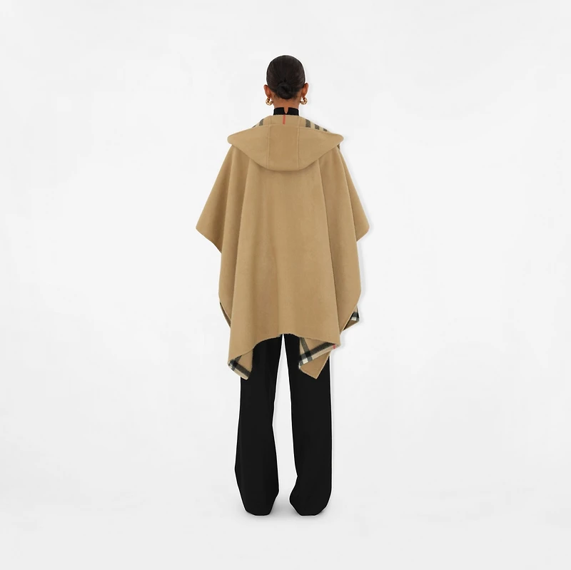EKD Cashmere Hooded Cape in Archive beige | Burberry® Official