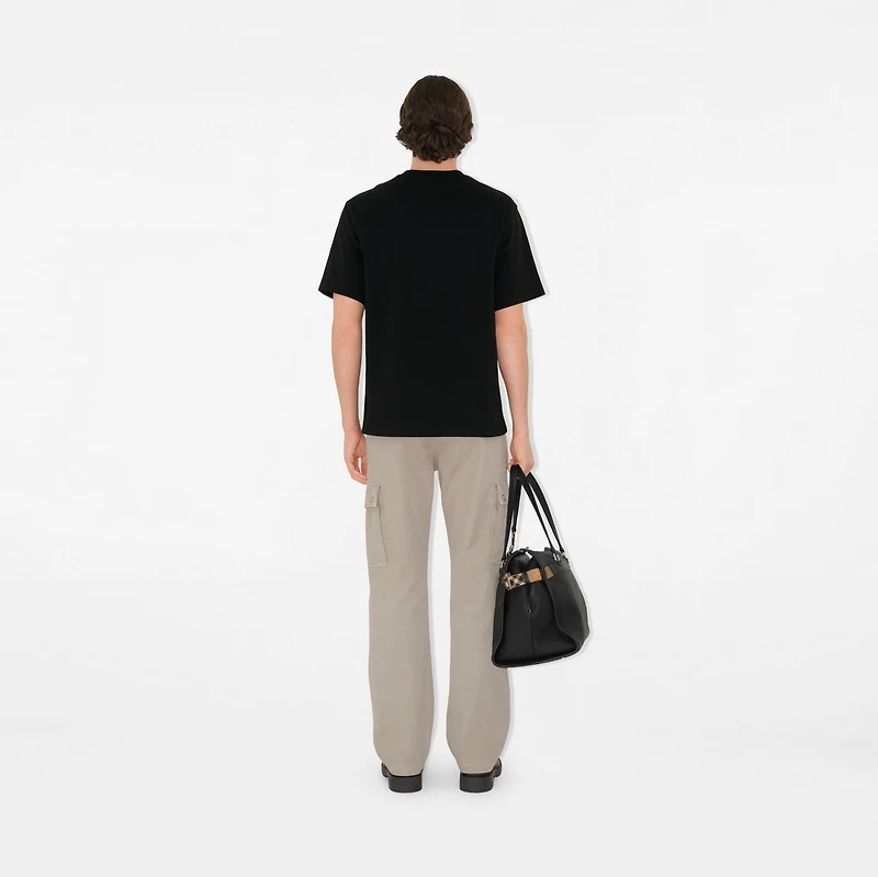 B Crest Cotton T-shirt in Black - Men | Burberry® Official