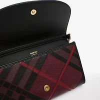 Highlands Chain Strap Wallet​ in Fig purple - Women | Burberry® Official