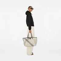 Medium Highlands Tote in Soap - Women, Cotton, Linen | Burberry® Official