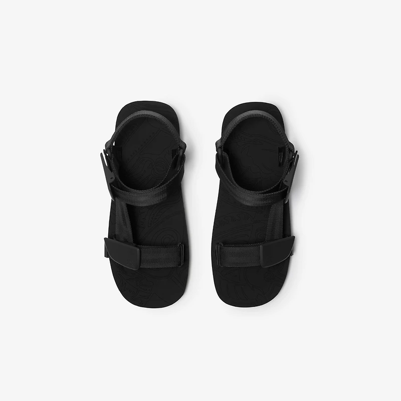 Trek Sandals in Black - Men | Burberry® Official