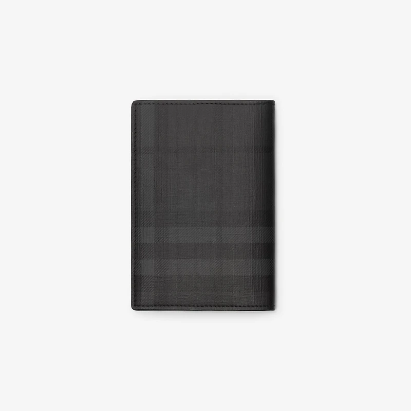 City Check Passport Holder in Iron grey - Men, Technical, Cotton | Burberry® Official