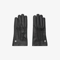 Leather Gloves in Black - Men | Burberry® Official