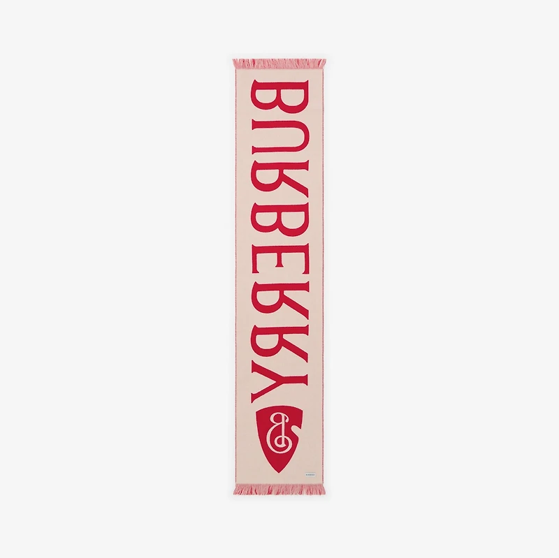 Logo Wool Scarf in Post | Burberry® Official
