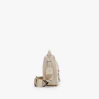 Small B Clip Messenger Bag in Soap beige - Women, Leather | Burberry® Official