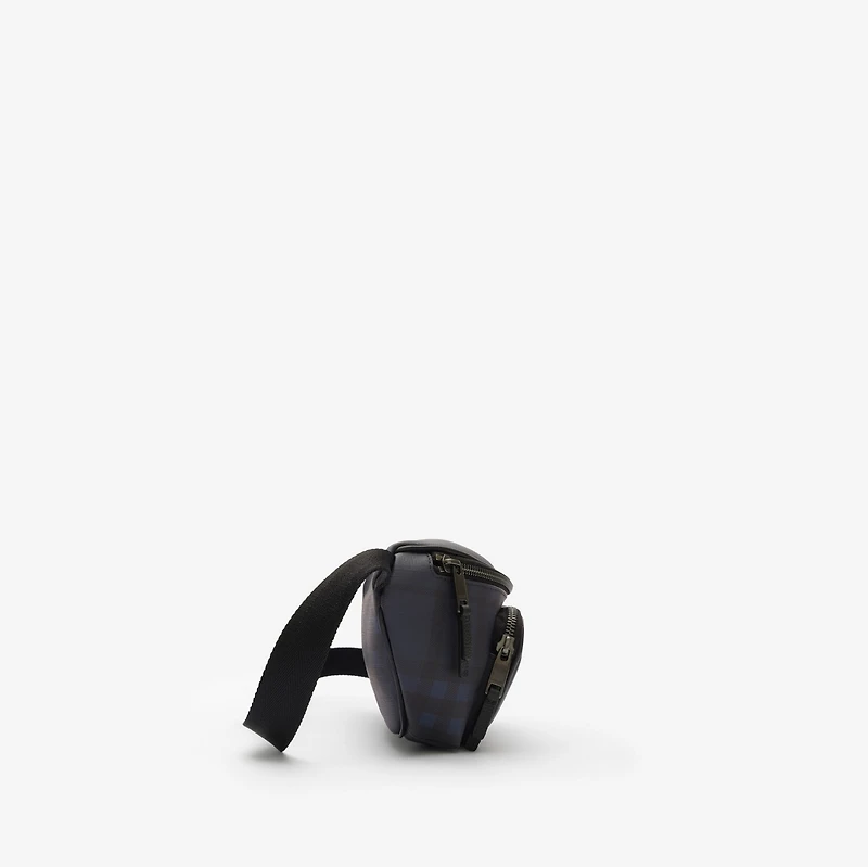 City Check Belt Bag in Navy - Men, Cotton, Technical | Burberry® Official