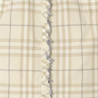 Check Cotton Top in Sesame beige | Burberry® Official